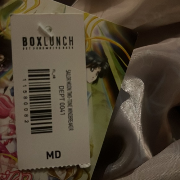 Sailor Moon Crystal Two Tone Purple & Silver Zip-Up Windbreaker M - Picture 16 of 16